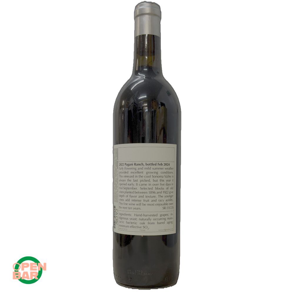Ridge 22 Pagani Ranch Zinfandel 750ml